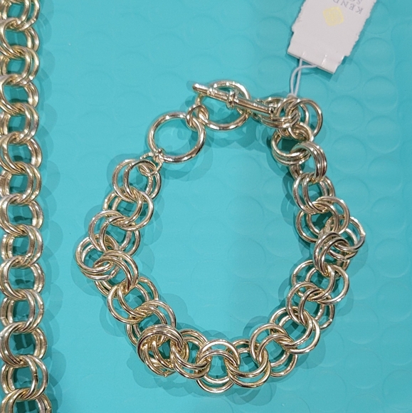 NWT Kendra Scott Double Link Necklace & Bracelet - Picture 3 of 7